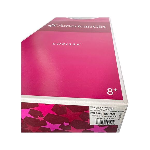 American Girl Of Year Chrissa Doll In Meet Outfit Dress Shoes Panties Book Box - Picture 11 of 12